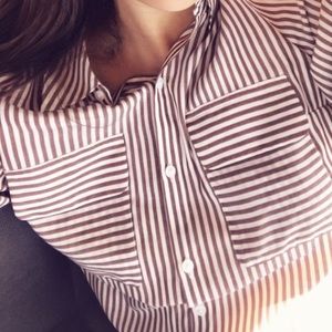 Striped Button Down Shirt